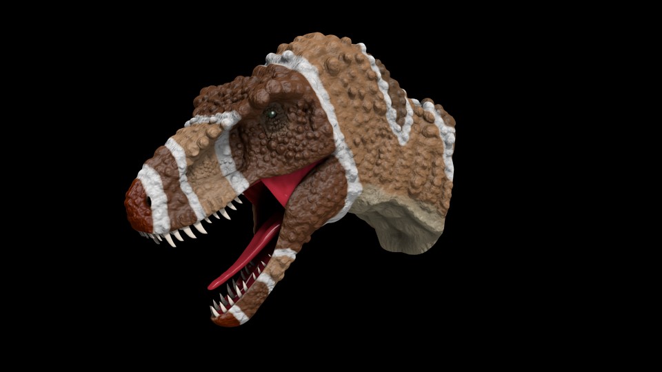 Tyrannosaurus Head Bust preview image 1